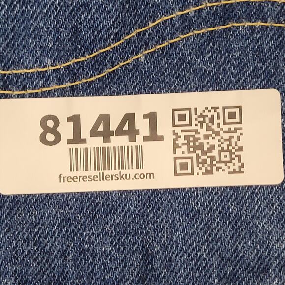 Vintage 70s LEE Whiskered Jeans 35x28 Dark-Wash Talon-Zip - Picture 8 of 16